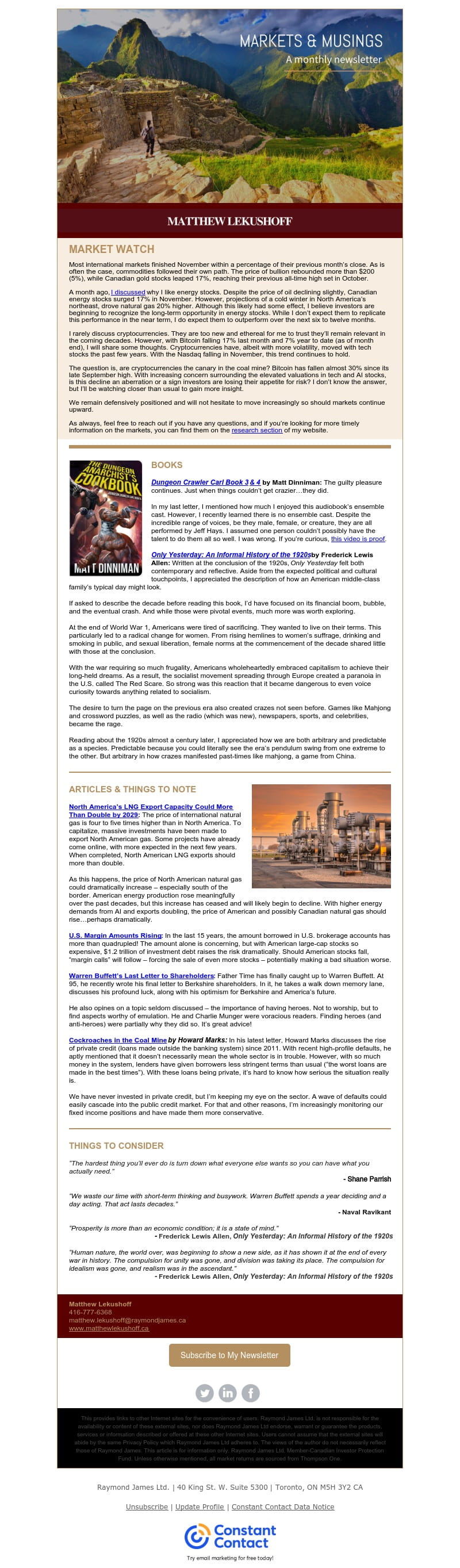 November 2025 Newsletter