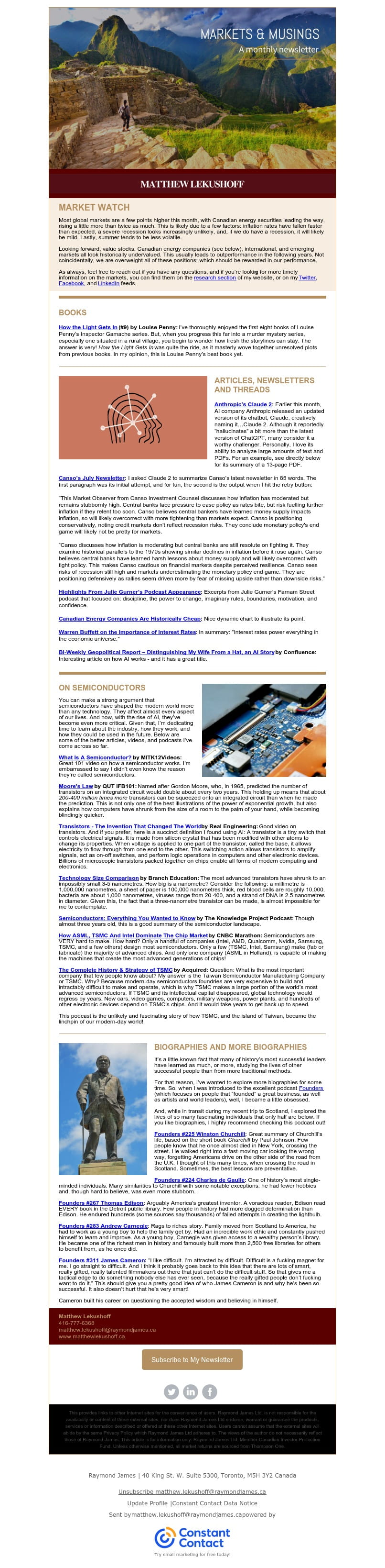 August Newsletter